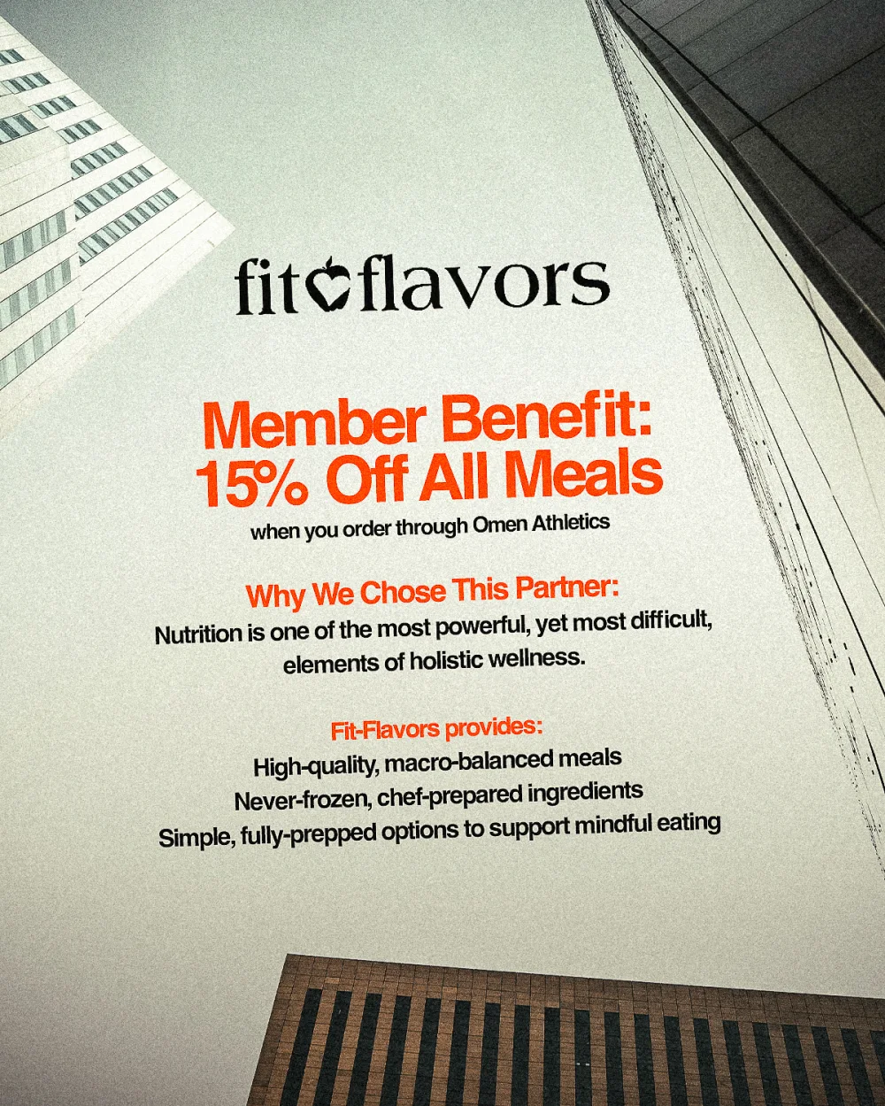 Fit-Flavors Omen Athletics member benefit